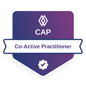 Co-Active Practitioner (CAP) — certified by Co-Active Training Institute (CTI)